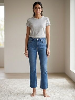 FRAME Le Crop Mini Boot Jeans - Size 30